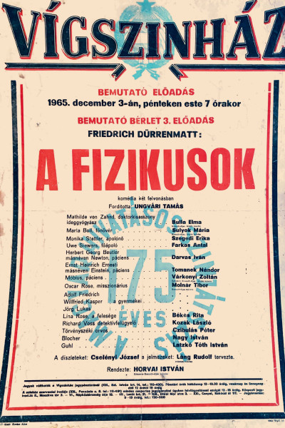 Fizikusok, Vígszinház, 1965 Dec 3