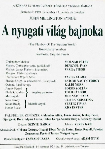 A nyugati világ bajnoka, 1991 Dec 13
