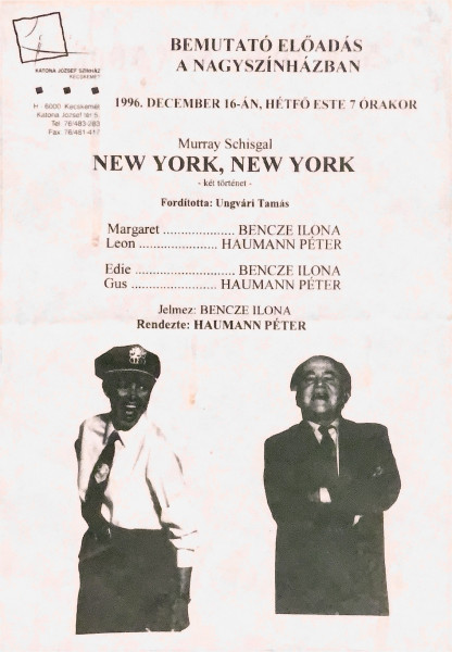 Murray Schisgal: New York, New York, 1996 Dec 16