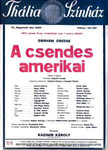Graham Greene: A csendes amerikai 1973 Jan 11
