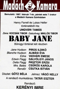 Henry Farrel és Lukas Heller: Baby Jane, 1997 Feb 7