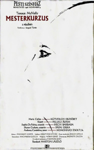 Terence McNally: Mesterkurzus, 1996 Nov 9