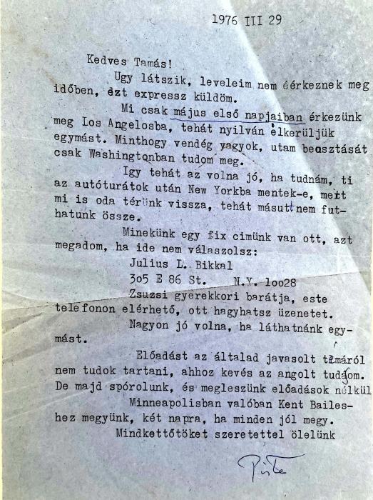 Örkény István 1976 március 29
